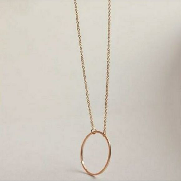 Chic Gold Ring Necklace NWT - Picture 1 of 3